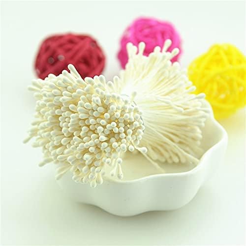 3600pcs 1mm Matte Double Heads Mini Flower Stamen Pistil Wedding Decoration DIY Fake Christmas Scrapbook Accessories (Color : Light Pink)