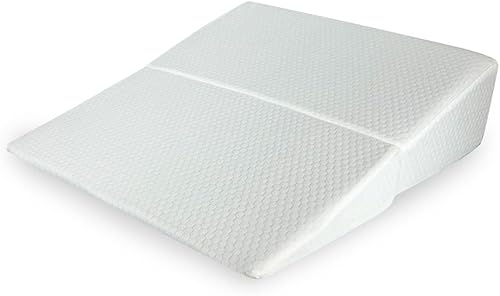 AMiNA Almohada de cuña para cama, para dormir, Gerd, reflujo ácido, apnea del sueño, poscirugía, soporte de espalda, sección C, portátil, fácil de