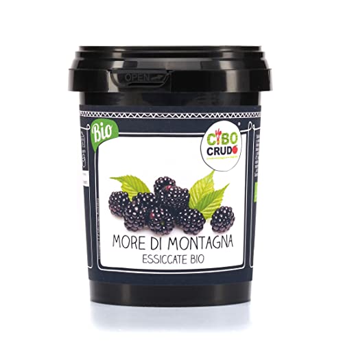 CiboCrudo_More di Montagna - si possono reidratare e usare in tutti e due i modi - in cucina: da aggiungere a macedonie, dolci, frullati, o sgranocchiare così -200g