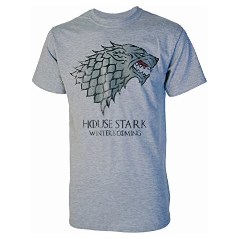 House Stark Winter is Coming Game of Thrones Inspired Mens Grey T Shirt XXL Cover