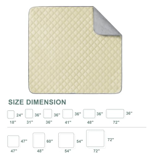 Image of Eterish Washable Pee Pads for Dogs Extra Large 48'' x 60'' 2 Pack | Reusable Absorbent Pet Puppy Dog Training Pads Non-Slip, Waterproof Whelping Potty Pads for Dogs Leak-Proof