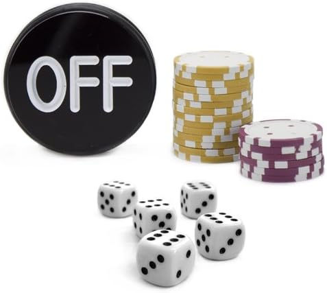 Casino Grade Craps ON/OFF Puck, 3 Inch diameter by Brybelly