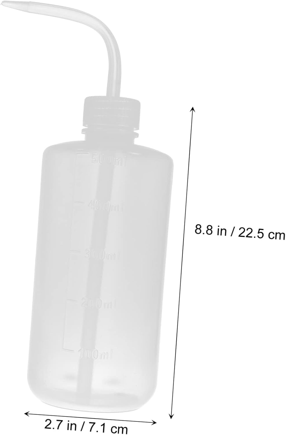 GANAZONO 6pcs Plastic Wash Bottles Scale Squeeze Design for Precise Control for Labs Hair Dye and Shampoo Capacity