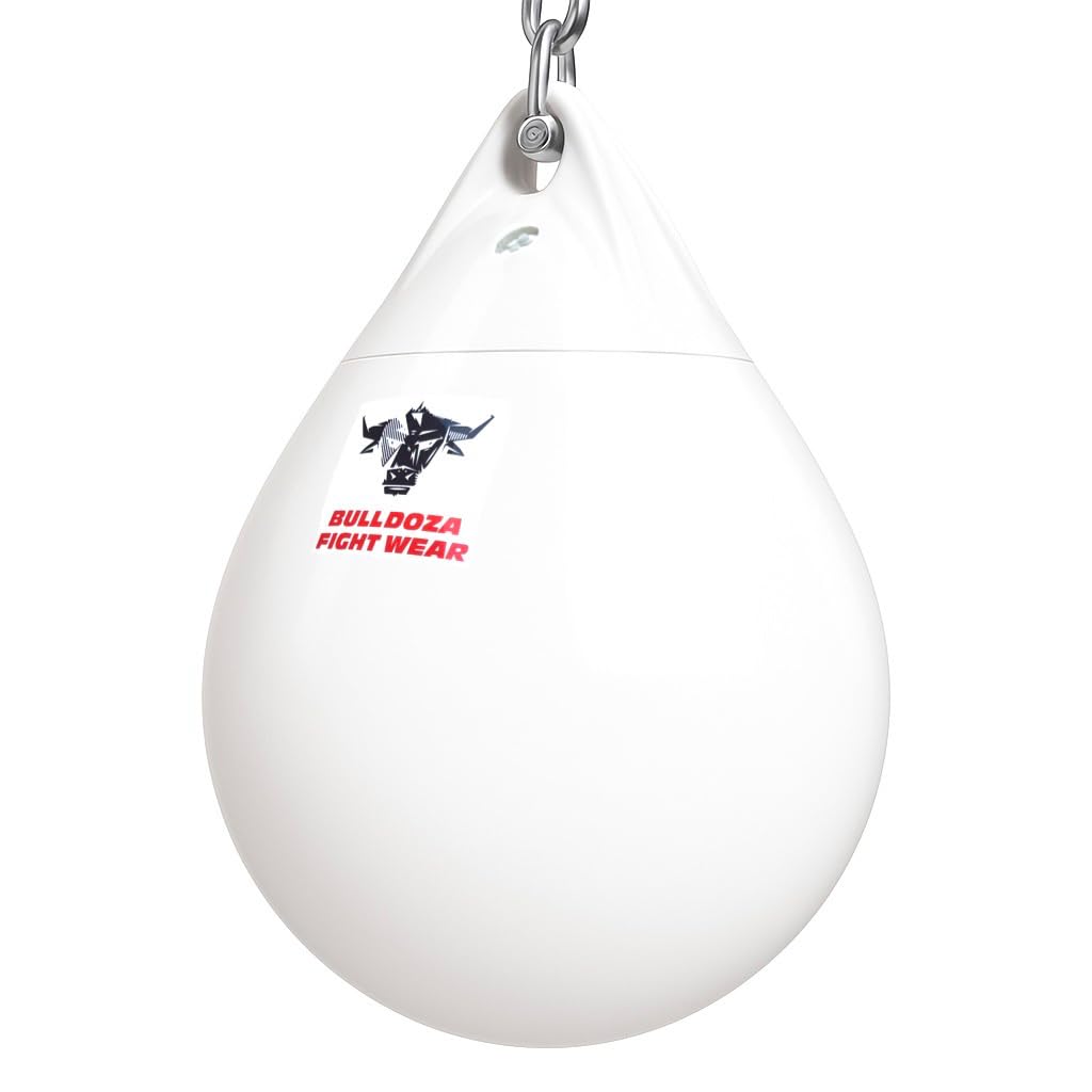 Bull Doza Sacco da Boxe Bianco ad Acqua – Sacco da Allenamento Riempito d’Acqua – Resistente (Small/Medium/Large)