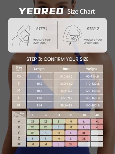Image of YEOREO Halter Sports Bras for Women Low Impact Removable Padded Adjustable Deep V Bra Seamless Workout Gym Crop Tops