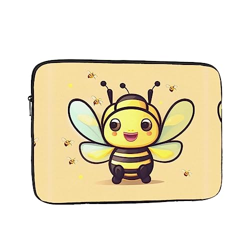 Yellow Bee Laptop Sleeve Case 15 Inch Suitable For Notebook Computer Tablet Traveling Carrying Simple Case
