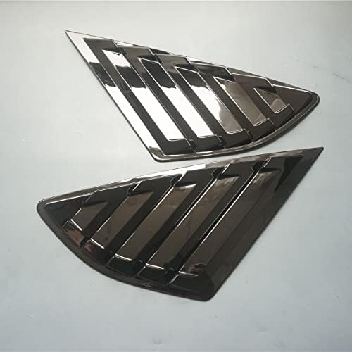 ZiWen 2X Sport Style Gloss Black Quarter Window Scoops Louvers for Ford Fusion Mondeo 2013-2021 (Gloss Black)