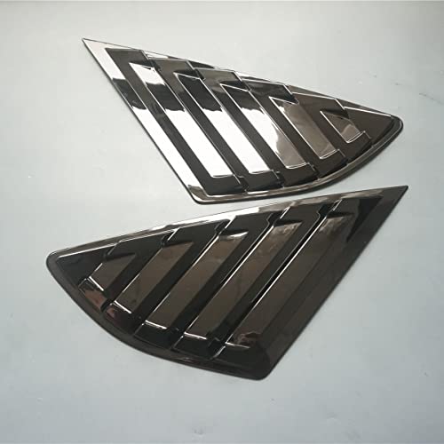 Ziwen 2X Sport Style Gloss Black Quarter Window Scoops Louvers For Ford Fusion Mondeo 2013-2021 (Gloss Black) #TOP7