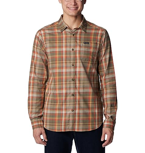 Columbia Men's Vapor Ridge III Long Sleeve Shirt, Stone Green