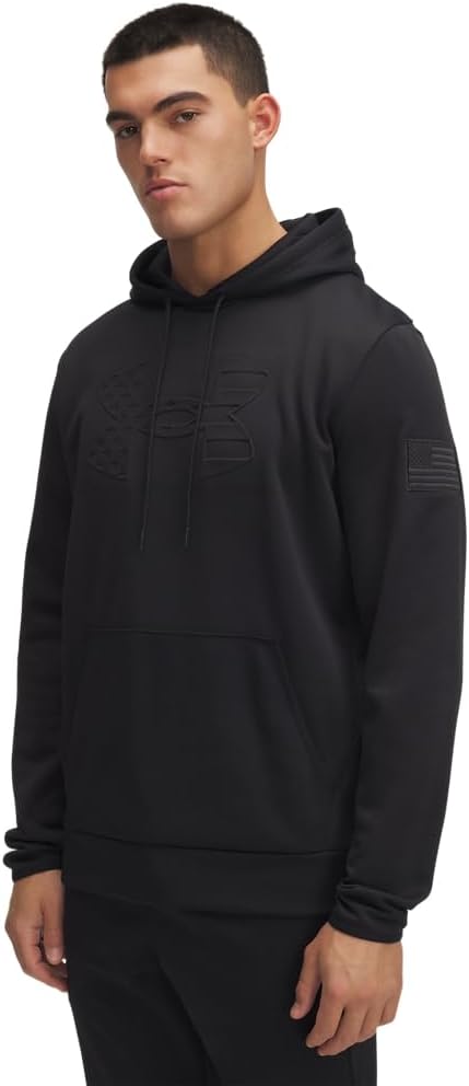 Under Armour mens Freedom American Flag Embossed Hoodie