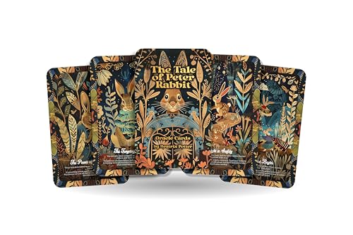Ibiza Tarot The Tale of Peter Rabbit Oracle Cards by Beatrix Potter - 22 Illustrated Cards for Curiosity & Mindfulness - Spirit of Play Divination Deck with Storage Box