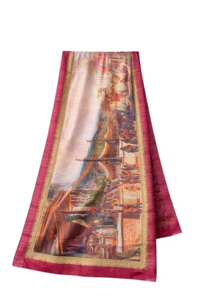 Sunandan Jacquard Chanderi Printed Dupatta 2 Mtr | Elegant Traditional Ethnic Dupatta for Women | Lightweight & Soft Fabric Chunni Dupatta