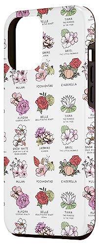 Coque iPhone 12 Pro Max Disney Princesses Fleur etui rigide