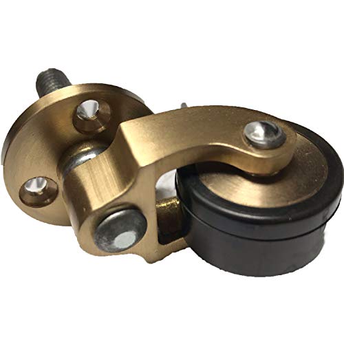 Roulettes pivotantes robustes en laiton pour meubles et parquets - 5