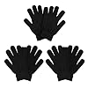 3 pares de guantes mágicos de invierno para adultos, cálidos, elásticos, unisex, guantes negros, talla única, se adapta a la mayoría de hombres, mujeres y adolescentes, guantes de punto