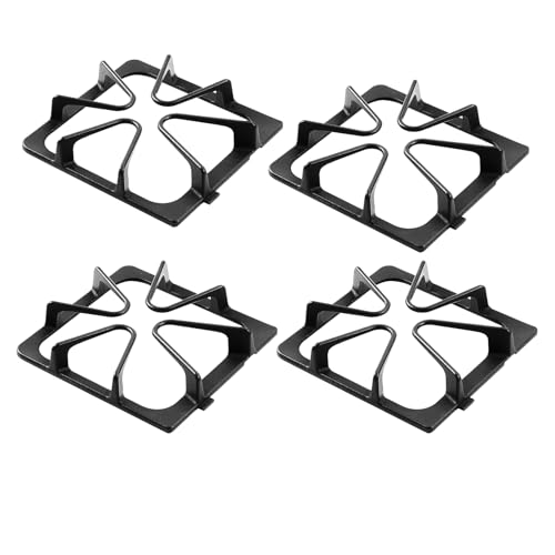 Upgraded Herdrost Set Für Whirlpool Gasherd – 4-teiliges Gusseisen Rost-Set 21,6 X 22,9 Cm