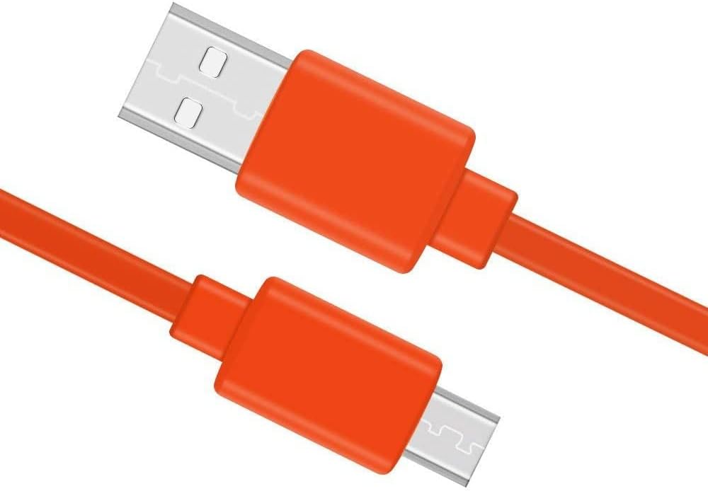 Replacement Tour Flat Charging Power Cable Cord Compatible JBL Charge 3, Charge 2, Flip 4, Pulse 2, Flip 2, Flip 3, Pulse, Go, Clip plus, Clip, Micro II, Micro, Trip, Charge, Charge 2 Plus Speaker