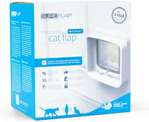 Sure Petcare SureFlap DualScan Mikrochip-Katzenklappe, kompatibel...
