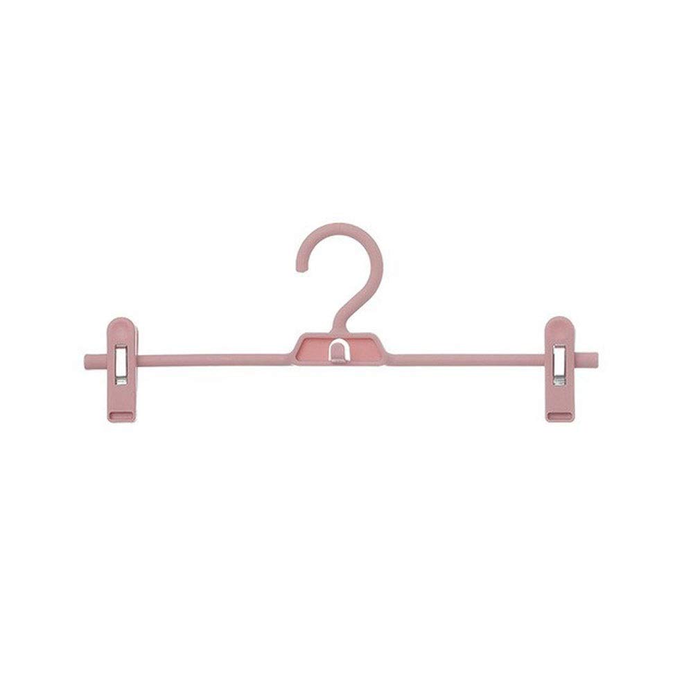 JINGYAN Standard Hangers Clothes Pants Trouser Scarf Hanger Multi Layer Storage Rack Closet Space Saving(Pink)