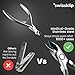 Swissker by Swissklip Cuticle Trimmer, Cuticle Remover, White Elephant gifts, Cuticle Nippers, Cutter, Nail Nipper used along with Cuticle Pusher Tool, Nail Cuticle Trimmer