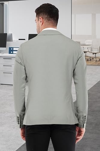 Image of SaintX Men's Tailored Unlined Casual Blazer | Layering Coat, Drapes & Feels Like an Overshirt | Designed for Summers | Breathable 4-Way High Stretch Knit Fabric for All Day Comfort | Slim Fit