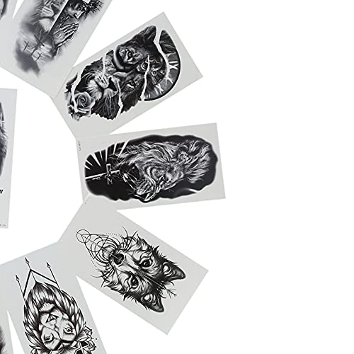 Adesivo de tatuagem, adesivo de tatuagem corporal realista vívido não tóxico inofensivo para homens