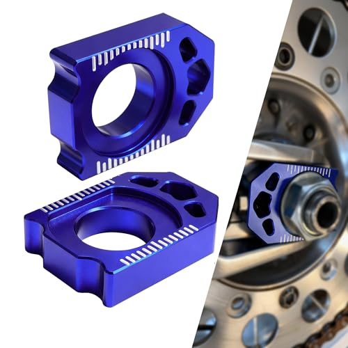 JFG RACING Dirt Bike Rear Axle Block,CNC Chain Tensioner Adjuster for YZ125 YZ250 09-24/YZ250FX 15-23/YZ250X YZ450FX 16-23/YZ125X 20-23/WR250F 09 11-13 15-18 20-24