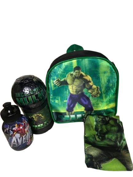 Mochila Lancheira + Caneca + Toalha de Mão (verde)