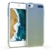 Produktbild kwmobile Hülle kompatibel mit Apple iPod Touch 6G / 7G (6. und 7.Generation) - Silikon Backcover Schutzhülle - Cover Case Zwei Farben Blau Grün Transparent