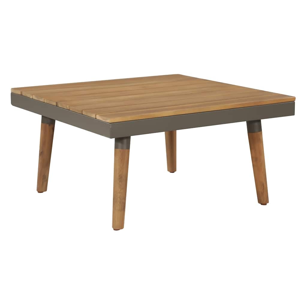 Set Divani da Giardino 4 pz in Legno di Acacia Marrone con Cuscini per Esterno Patio Relax Lounge Modulare Resistente a Atmosfera e Uso Esterno per Famiglia e Ospiti