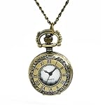 Vintage Taschenuhr Glatte Quarz mit Kette Antik Kettenuhr mit Arabischen Ziffern für Damen Herren Vater Opa Geburtstag Jahrestag Taschenuhr mit Geschenkbox
