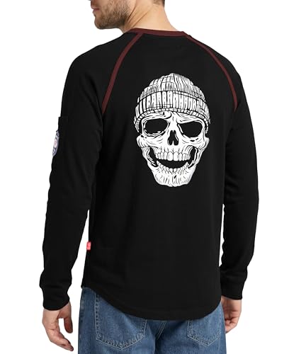 Amazon.com: BOCOMAL Men's FR Shirts Flame Resistant 7oz Henley