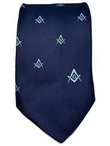 Brújula cuadrada bordada mazónica con G azul de logia Craft Masons
