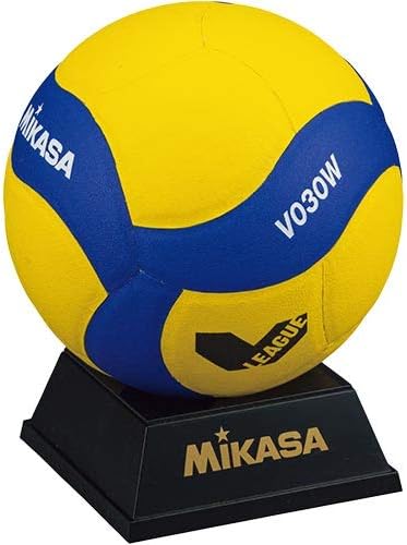 Amazon ミカサ Mikasa 記念品用マスコットボール サインボール バレー 飾れるボール架台付き Vリーグバージョン V030w V 黄 青 ミカサ スポーツ アウトドア
