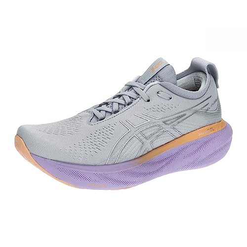 ASICS Nimbus 25 Straßenlaufschuhe für Frauen Grau Violett 40 EU