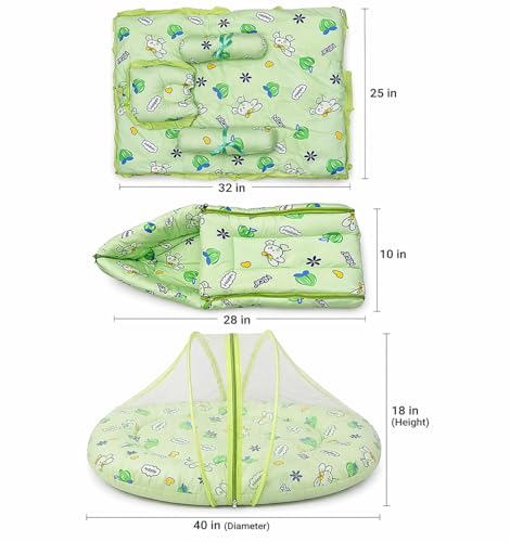 Image of BABY STATION Premium Newborn Baby Bedding Essentials | Complete Hospital Kit Combo | Daily Needs Baby Gift Set (0-6 Months) Multicolor (60 in 1 Blue (Pack Off 60)