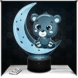 🎁【 L’IDEE CADEAU ORIGINAL POUR LES ENFANTS MAIS AUSSI POUR LES ADULTES 】: Surprenez avec un cadeau qui ravira à coup sur ! Il y en a pour tous les goûts ! Pour un cadeau de Noël, un Cadeau d'Anniversaire, n’hésitez plus. [ veilleuse de nuit, lampe illusion, lampe 3D, lampe de chevet, déco intérieur maison, décoration chambre Réveil Matin ]