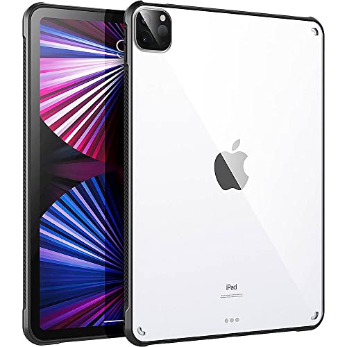 Coque Apple iPad Pro 11 2021 SaharaCase noire transparente rigide - 3