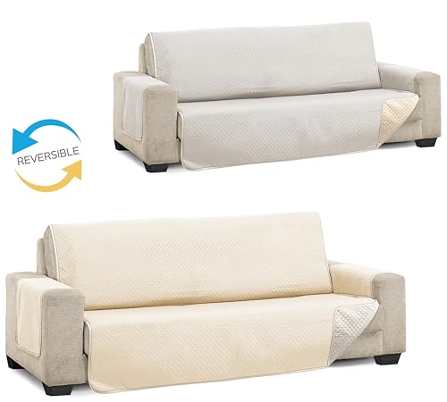 Cubre Sofá Diamond 4 Plazas XL Protector Sofá Grande Beige Lino Martina Home 5