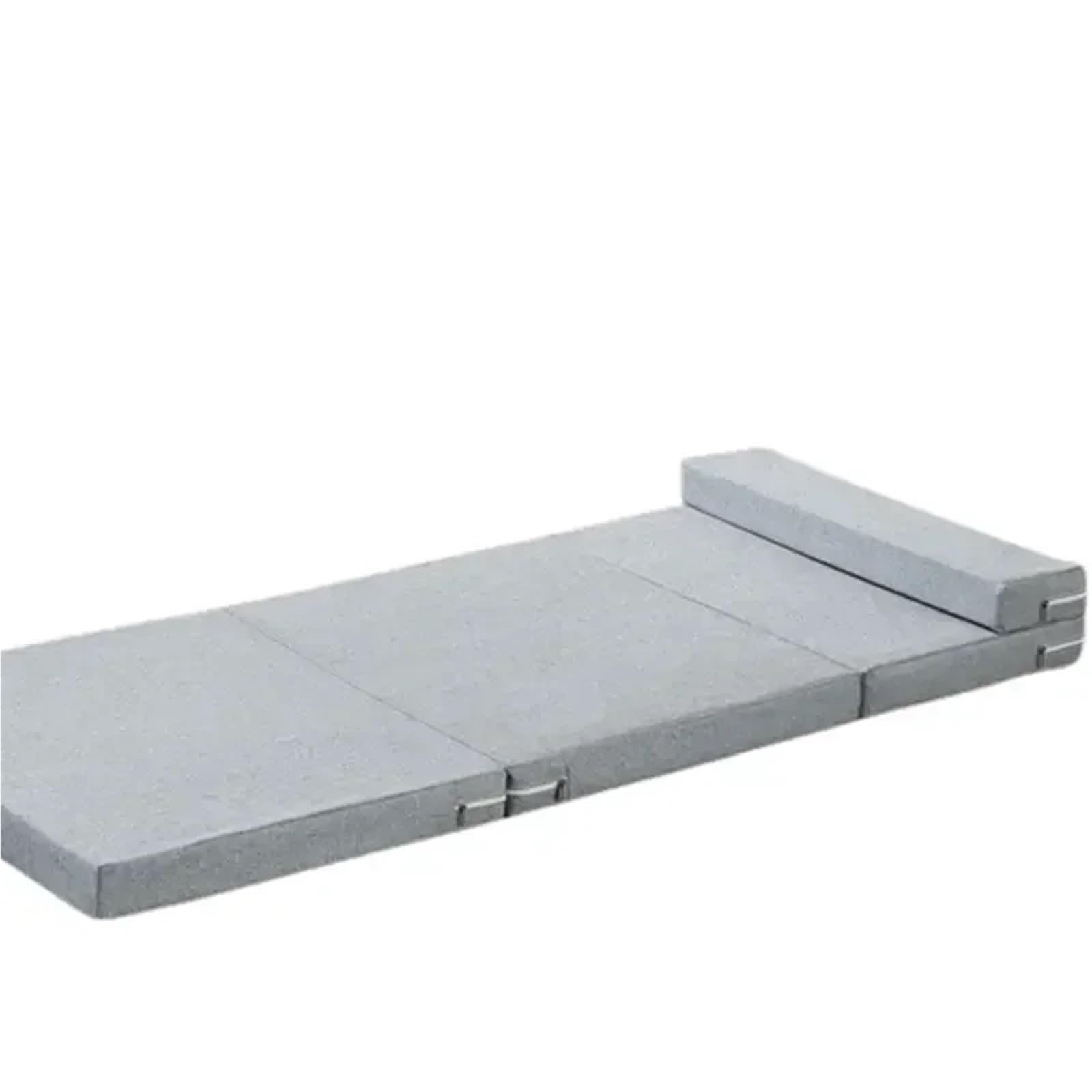 Colchón individual plegable portátil de espuma viscoelástica suave para dormir en el suelo, ideal para descansos de oficina, beige, 60 x 200 x 5 cm