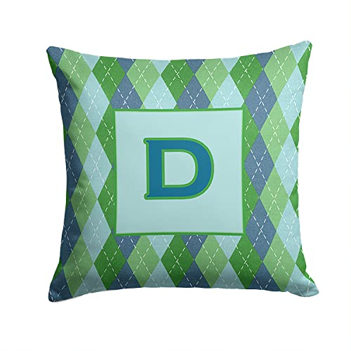 頭文字DブルーArgoyle屋内&屋外装飾織物枕 - - 14×14でキャロラインはCJ1020-DPW1414モノグラム宝物。 頭文字DブルーArgoyle屋内&屋外装飾織物枕 - - 14×14でキャロラインはCJ1020-DPW1414モノグラム宝物。