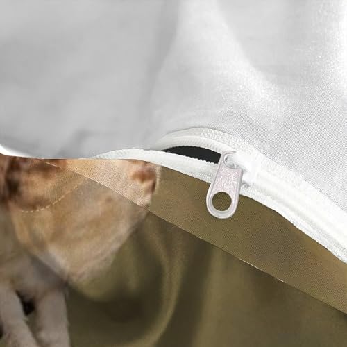 Housse de couette double imprimé 3D animaux en microfibre douce et infroissable - 5