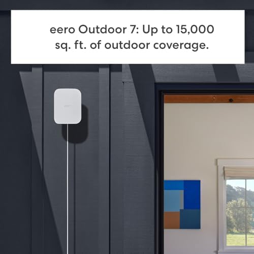 Amazon eero Max 7 (1-pack) with Amazon eero Outdoor 7 (1-pack) mesh wifi system — view 6