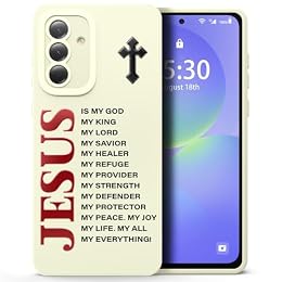 CASBST for Galaxy A36 5G Phone Case, Jesus is My Everything, White