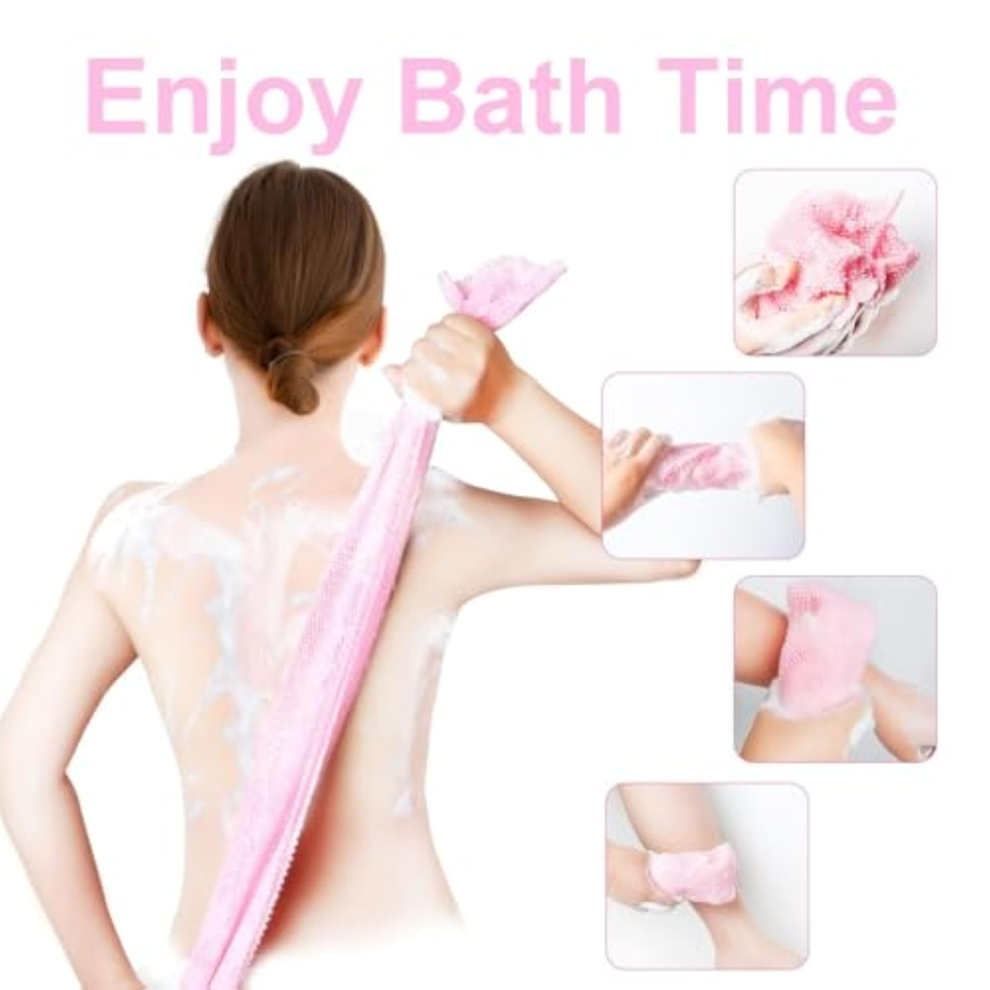 African Net Bath Sponge Pack of 2 for Deep Cleaning