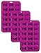 SET OF 3 PACK X Mini Bone Silicone Baking Pan flexible Mold Ice Tray Dog Puppy Treat Cookie Pet (Ships From USA)