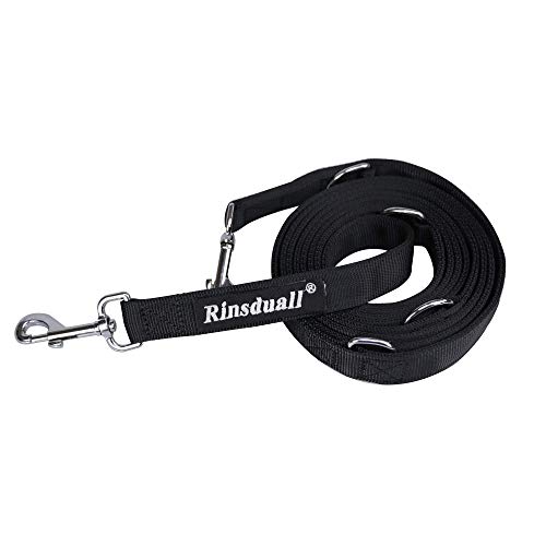 Rinsduall Dog Leash Multi-Function Leash Hands Free Dog Leash Nylon Dog Training Leash Solid And Adjustable Length 10 Ft Width 1 Inch #TOP1