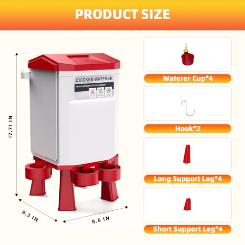 Kweetle CHICKEN HEATER WATER Heated Chicken Waterer thumb #2