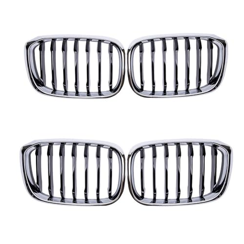 Calandre voiture pour X3 G01 et X4 G02 2018-2021 | Grille de pare-chocs avant chromée