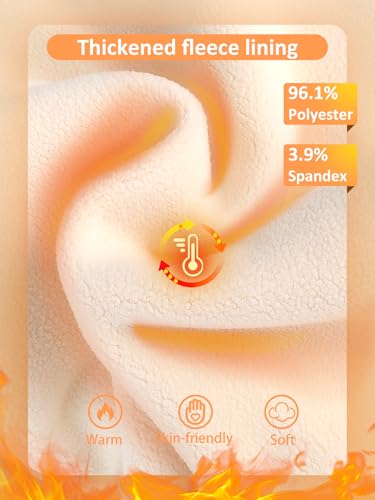 Girls Fleece Lined Leggings Full Length Leggings for Girls Winter Thick High Waist Pants for Kids4